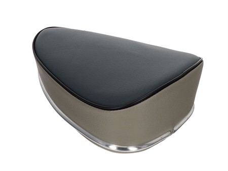 Selle type Denfeld, gris/brun foncé