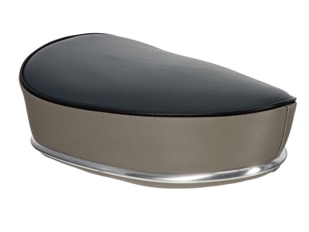 Selle type Denfeld, gris/brun foncé
