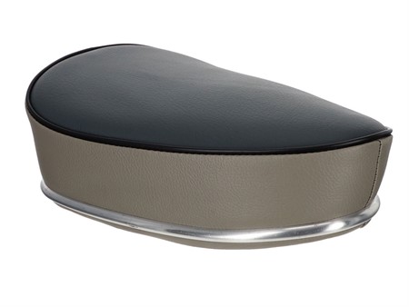 Selle vélomoteur type Denfeld, gris/brun foncé