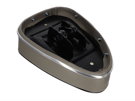 Selle type Denfeld, gris/brun foncé