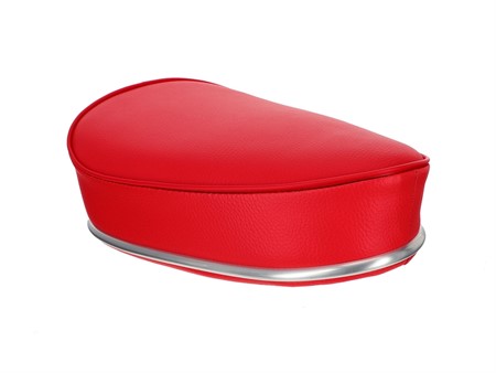 Selle vélomoteur type Denfeld, rouge