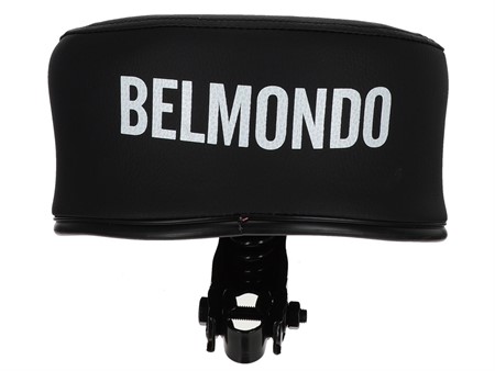 Sattel (erhöht) schwarz mit BELMONDO Aufdruck, universal