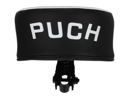 Selle (surélevée) avec inscription PUCH, noir/blanche universelle