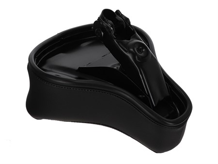 Selle (surélevée) avec inscription PONY, noir/blanche universelle