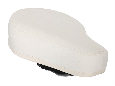 Selle (modèle fin) avec inscription PUCH, blanche/noir universelle