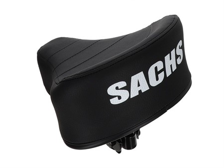 Selle (surélevée) avec inscription SACHS, noir/blanche universelle