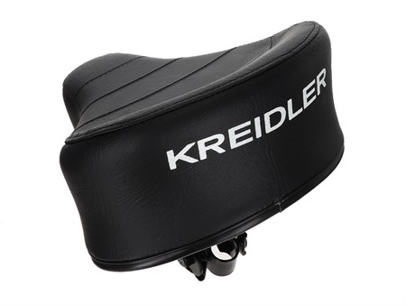 Sattel (erhöht) schwarz mit KREIDLER Aufdruck, universal Sattel (erhöht) schwarz mit KREIDLER Aufdruck, universal