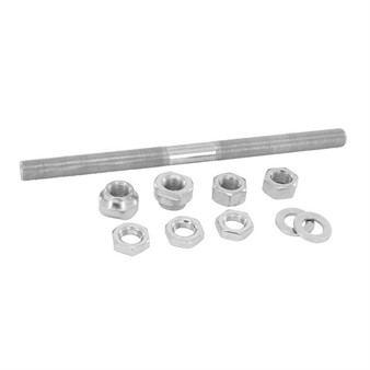 Axe de roue universel M12x1 avec entretoise conique Axe de roue universel M12x1 avec entretoise conique
