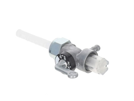 Robinet d'essence Karcoma M16x1, 90° vers l'arrière avec chambre de filtration