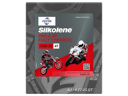 Huile 4-temps 15W-50 Silkolene PRO 4 XP full synthétique (4 L.)