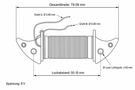 Lichtspule 6V CIF «1A-Qualität» Piaggio Ciao, SI, Bravo, Boxer