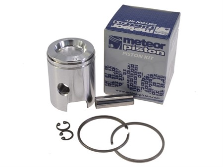 Piston complet 38.6mm, axe 10mm, vélomoteur Piaggio catalysé Piston complet 38.6mm, axe 10mm, vélomoteur Piaggio catalysé