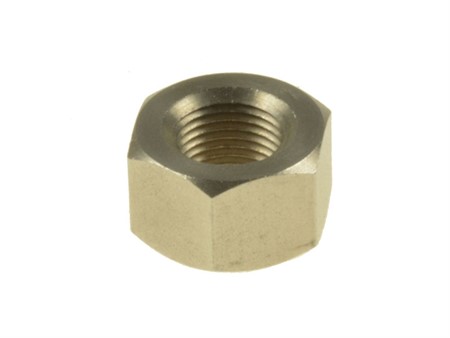 Écrou inox M10.5 x 1mm, universel / axe de roue avec frein type Torpedo (clé 17)