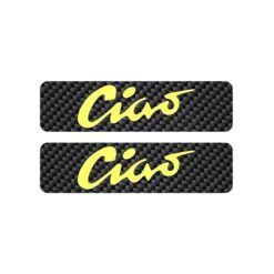 Autocollant de réservoir en carbone, jaune, Piaggio Ciao (C7, C9) Autocollant de réservoir en carbone, jaune, Piaggio Ciao (C7, C9)