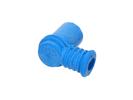 Capuchon de bougie bleu en silicone