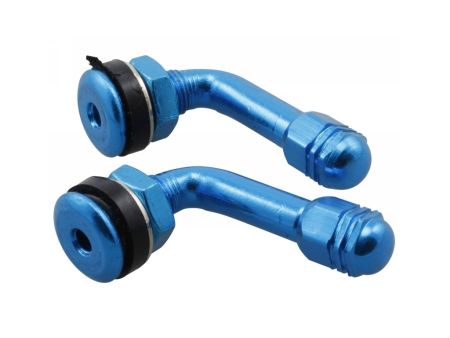 Reifenventile STR8, blau eloxiert Reifenventile STR8, blau eloxiert