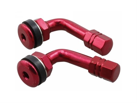 Bouchons de valve alu rouge anodisés