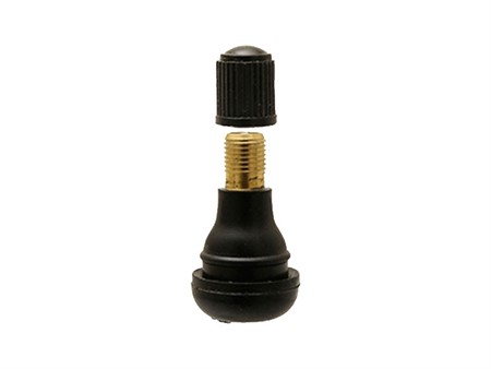 Valve tubeless droite 33mm, noir, pour jante alu Valve tubeless droite 33mm, noir, pour jante alu