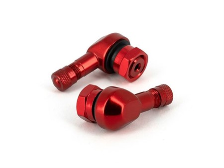 Ventile 90°/alu rot für Tublessfelge Ventile 90°/alu rot für Tublessfelge