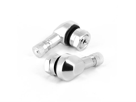 Ventile 90°/alu chrom für Tublessfelge Ventile 90°/alu chrom für Tublessfelge