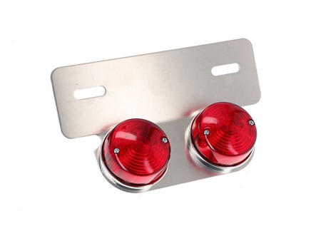 Support de plaque arrière Custom Dragster 21/5W homologué CE, universel