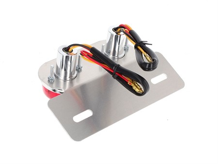 Support de plaque arrière Custom Dragster 21/5W homologué CE, universel