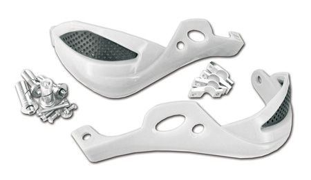 Protèges-mains intégral Racing universels, blanc Protèges-mains intégral Racing universels, blanc