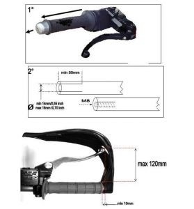 Protège mains Acerbis LED/blanc