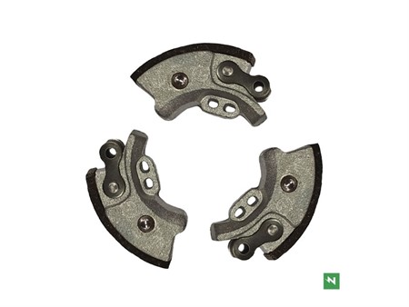 Machoires d'embrayage Newfren pour Piaggio Ciao/Si mono, 3 pcs. Machoires d'embrayage Newfren pour Piaggio Ciao/Si mono, 3 pcs.