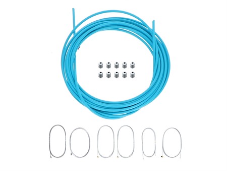 Set de cables et gaines blue cyclos/boguets