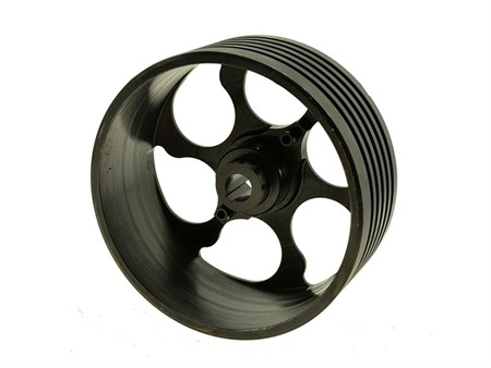 Kupplungsglocke CNC, Stahl schwarz, Piaggio Ciao, SI, Bravo Vario