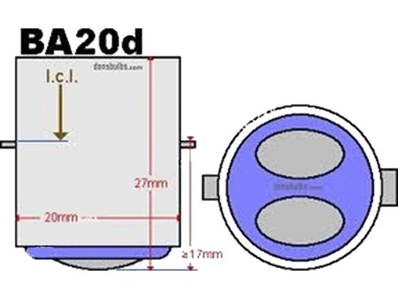 Ampoule 6V 15/15W BA20d