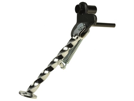 Béquille latérale axe 14mm torsadée chromée, vélomoteurs Piaggio Ciao PX, C24 Béquille latérale axe 14mm torsadée chromée, vélomoteurs Piaggio Ciao PX, C24