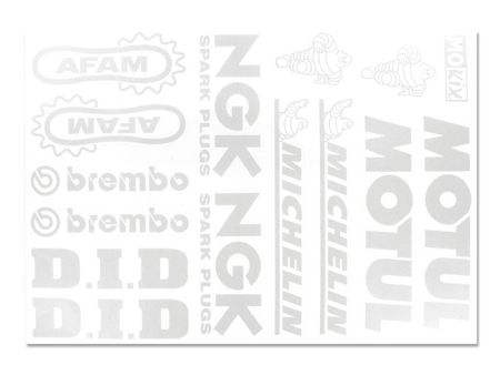 Aufkleberset Mokix Sponsor Kit 24 x 35cm grau Aufkleberset Mokix Sponsor Kit 24 x 35cm grau