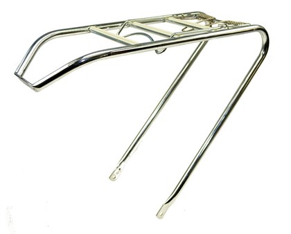Porte bagage acier chromée, vélomoteurs Puch X30 Velux / Sachs roue 19"