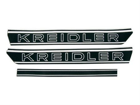 Aufkleber KREIDLER schwarz/weiss (2 Stkück)