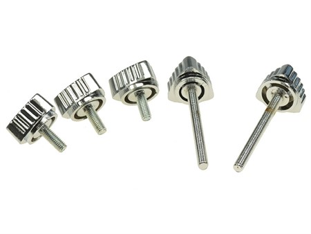 Set de vis chrome ECO (5pcs) pour cache lateraux, vélomoteurs Puch Maxi N