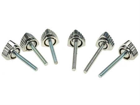 Set de vis chrome ECO (6pcs) pour cache lateraux, vélomoteurs Puch Maxi S