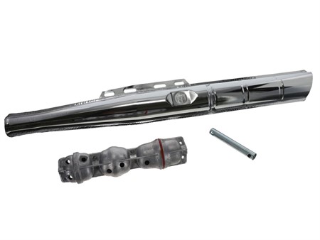 Auspuff-Mantel chrom Puch mit Logo
