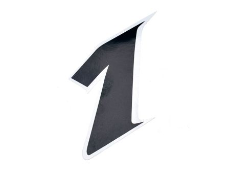 Numéro de course 9cm noir, N° 1 Numéro de course 9cm noir, N° 1