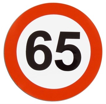 Aufkleber, 65km/h Aufkleber, 65km/h