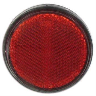 Catadioptre/reflecteur arrière rond/rouge à visser 60mm, homologué CE Catadioptre/reflecteur arrière rond/rouge à visser 60mm, homologué CE