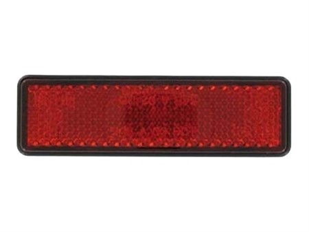 Rückstrahler rechteckig/rot CE zum kleben Rückstrahler rechteckig/rot CE zum kleben