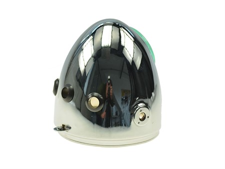 Scheinwerfergehäuse Eierlampe chrom (Befestigung seitlich)