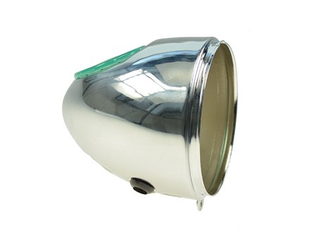 Scheinwerfergehäuse Eierlampe chrom (Befestigung unten) Scheinwerfergehäuse Eierlampe chrom (Befestigung unten)