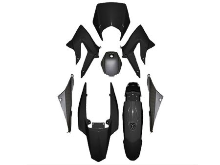 Verkleidungskit Derbi Senda DRD ab 2011 schwarz glanz Verkleidungskit Derbi Senda DRD ab 2011 schwarz glanz