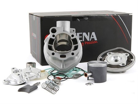 Kit cylindre Athena Racing 80cc, valve pneumatique, moteur Minarelli AM6 Kit cylindre Athena Racing 80cc, valve pneumatique, moteur Minarelli AM6
