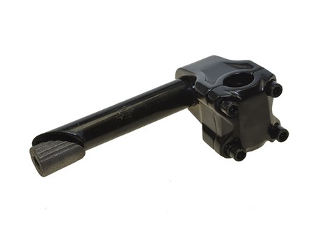 Potence de guidon noir, Ø22,2mm avec 4 points de fixations, universelle vélomoteur