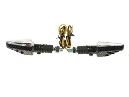 Blinkerset Replay mini Transparent/Carbon
