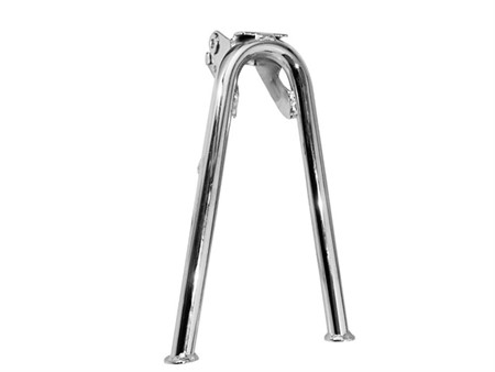 Béquille centrale originale chromée, version courte 265mm, vélomoteurs PEUGEOT 103 SP/MVL Béquille centrale originale chromée, version courte 265mm, vélomoteurs PEUGEOT 103 SP/MVL